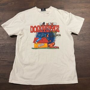 Like new Snoop Dog Doggystyle tshirt like new size Large white. With embroidery